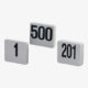 Sign, Plastic Number Signs 251 THRU 300 - 4" SQ