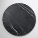 Board, SERV BOARD, MEL, RD, BLK MARBLE, 21-1/2"DIA  X 1-1/8"H