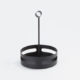 Rack, CONDIMENT RACK, BLK, 6-1/4"DIA