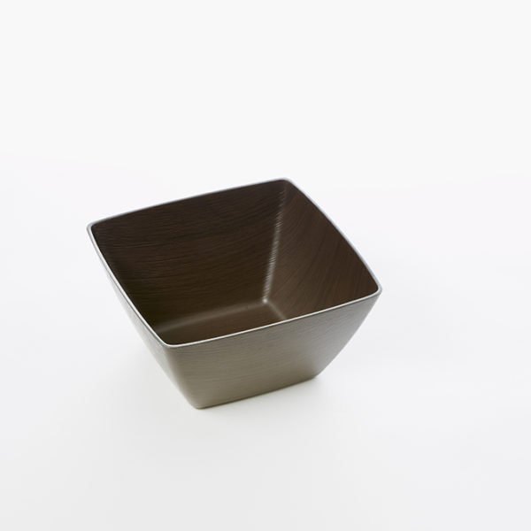 Bowl ESPRESSO WOOD, SQUARE, 51 OZ. BOWL