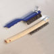 Brush, Wire Brush w/WOOD HANDLE 5-7/8" x 13.5" L x 3/4" Steel Bristles